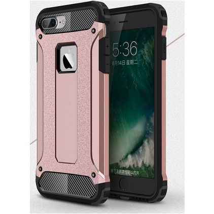 Mobigear Outdoor Coque iPhone 7 Plus Coque arrière Rigide Anti-Chocs - Rose doré
