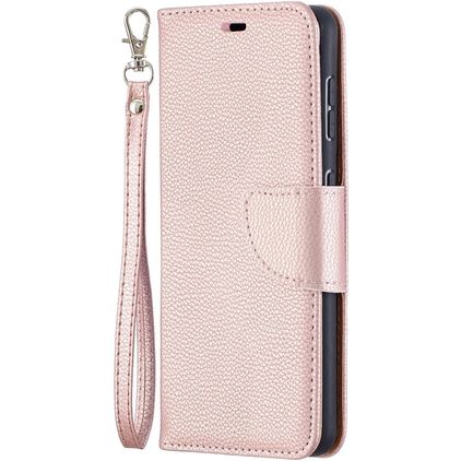 Mobigear Excellent Housse Samsung Galaxy S21 Etui Porte-Monnaie - Rose doré