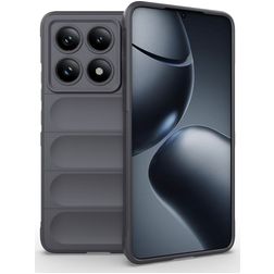 Mobigear Bumpy Xiaomi 14T Pro TPU souple Coque arrière - Gris