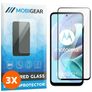 Mobigear Premium Motorola Moto G41 Verre trempé Protection d'écran - Compatible Coque - Noir (Lot de 3)