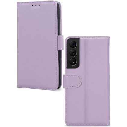 Mobilize Premium Gelly Wallet Housse Samsung Galaxy S22 Etui Porte-Monnaie - Violet