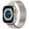 Mobigear Premium Loop Bracelet Milanais Apple Watch Fermeture magnétique - 42/41/40/38 mm - Lumière stellaire