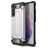 Mobigear Outdoor Coque Samsung Galaxy S21 FE Coque arrière Rigide Anti-Chocs - Argent