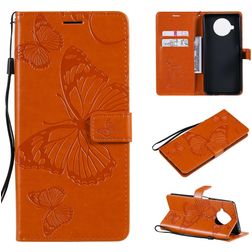 Mobigear Butterfly Xiaomi Mi 10T Lite Étui Portefeuille - Orange