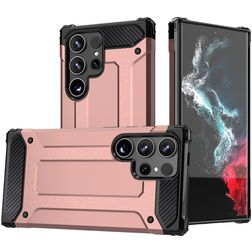 Mobigear Outdoor Coque Samsung Galaxy S24 Ultra Coque arrière Rigide Anti-Chocs - Rose doré