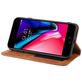 Mobigear Sensation Housse iPhone SE (2022) Etui Porte-Monnaie - Cognac