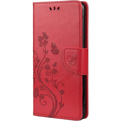 Mobigear Flowers Housse Samsung Galaxy A53 Etui Porte-Monnaie - Rouge