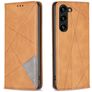 Mobigear Rhombus Slim Housse Samsung Galaxy S24 Plus Etui - Cognac
