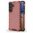 Mobigear Honeycomb Coque Samsung Galaxy S26 Plus Coque arrière Rigide Anti-Chocs - Rouge