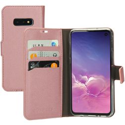 Mobiparts Saffiano Wallet Housse Samsung Galaxy S10e Etui Porte-Monnaie - Rose