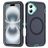 Mobigear Rugged Mag Coque iPhone 16 Plus MagSafe Coque arrière Rigide Anti-Chocs - Dark Blue