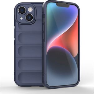 Mobigear Bumpy Coque iPhone 15 Coque arrière en TPU Souple - Dark Blue