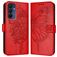 Mobigear Butterfly Housse Samsung Galaxy A16 Etui Porte-Monnaie - Rouge