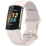 Mobigear Sport Dual Bracelet Silicone pour Fitbit Charge 5 Fermeture à clou et passant - Lumière stellaire