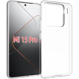 Mobigear Basics Transparent Xiaomi 15 Pro TPU souple Coque arrière - Transparent
