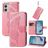 Mobigear Butterfly Housse Motorola Moto E13 Etui Porte-Monnaie - Rose