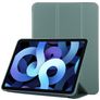 Mobigear Tri-Fold Gel Coque iPad Air 4 (2020) Etui en TPU,Similicuir - Vert