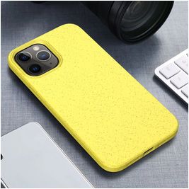 Mobigear Bio Coque iPhone 12 Pro Max Coque arrière en Eco-Friendly - Jaune