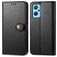 Mobigear Snap Button Housse OPPO A76 Etui Porte-Monnaie - Noir