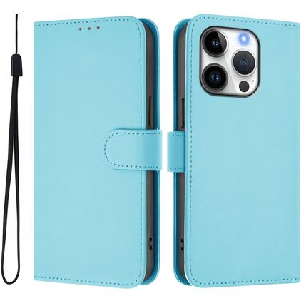 Mobigear Urban Wallet Housse iPhone 16 Pro Etui Porte-Monnaie - Bleu