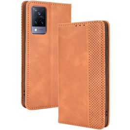 Mobigear Sensation Housse Vivo V21 Etui Porte-Monnaie - Marron