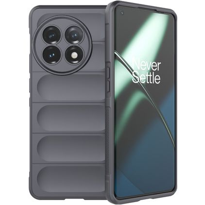 Mobigear Bumpy Coque OnePlus 11 Coque arrière en TPU Souple - Charcoal