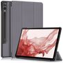 Mobigear Tri-Fold Coque Samsung Galaxy Tab S9 Plus Etui + Porte-crayon - Gris