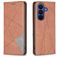 Mobigear Rhombus Slim Samsung Galaxy A37 Étui - Marron