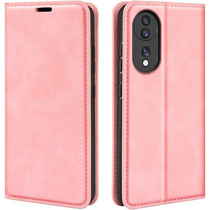 Mobigear Retro Slim Housse HONOR 70 Etui Porte-Monnaie - Rose