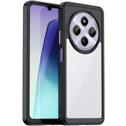 Mobigear Crystal Coque Xiaomi Redmi 14C Coque arrière Rigide - Noir