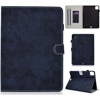 Mobigear Folio Coque iPad Air 5 (2022) Etui + Porte-crayon - Dark Blue