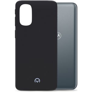 Mobilize Rubber Gelly Coque Motorola Moto G41 Coque arrière en TPU Souple - Matt Black