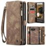 CaseMe 008 Housse Google Pixel 9a Etui avec Coque Détachable Porte-Monnaie - Marron