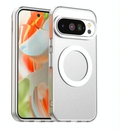 Mobigear Shockproof Google Pixel 10 MagSafe Plastique rigide Coque arrière - Blanc