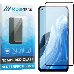 Mobigear Premium OPPO Reno 8 Lite Verre trempé Protection d'écran - Compatible Coque - Noir