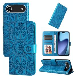 Mobigear Sunflower Housse iPhone Air Etui Porte-Monnaie - Bleu