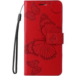 Mobigear Butterfly Housse HONOR 200 Lite Etui Porte-Monnaie - Rouge