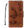 Mobigear Butterfly Housse Samsung Galaxy A8 (2018) Etui Porte-Monnaie - Marron