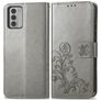 Mobigear Clover Housse Nokia G42 Etui Porte-Monnaie - Gris