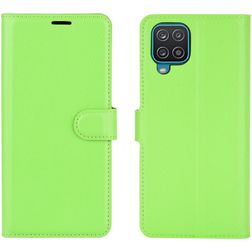 Mobigear Classic Samsung Galaxy A12 Étui Portefeuille - Vert