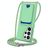 Mobigear Lanyard Card Samsung Galaxy S26 Ultra Coque avec cordon en Silicone et Porte-Cartes - Vert