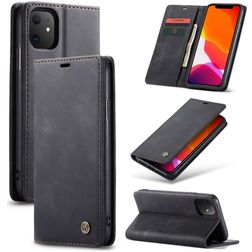 Caseme 013 Housse iPhone 11 Etui Porte-Monnaie - Noir