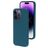 Mobiparts Coque iPhone 14 Pro Coque arrière en Silicone - Blueberry Blue