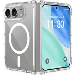Mobigear Crystal Coque Transparente iPhone Duo MagSafe Coque arrière Rigide - Transparent