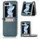 Mobigear Excellent Coque Samsung Galaxy Z Flip 5 Coque arrière Rigide avec Porte-Cartes - Vert