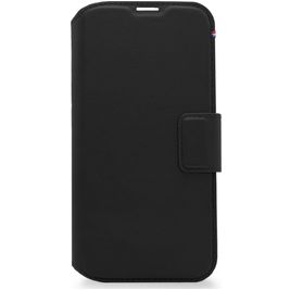 Decoded Detachable Wallet Housse iPhone 14 Plus Etui avec Coque Détachable en Cuir Véritable Porte-Monnaie - Noir