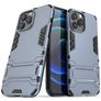 Mobigear Armor Stand Coque iPhone 13 Pro Max Coque arrière Rigide Anti-Chocs avec Support Amovible - Bleu