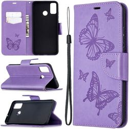 Mobigear Butterfly Housse HONOR 9X Lite Etui Porte-Monnaie - Violet