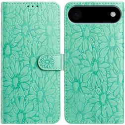 Mobigear Flowers iPhone Air Étui Portefeuille - Vert