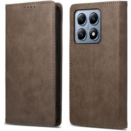 Mobigear Wallet Housse Xiaomi 14T Pro Etui Porte-Monnaie - Marron